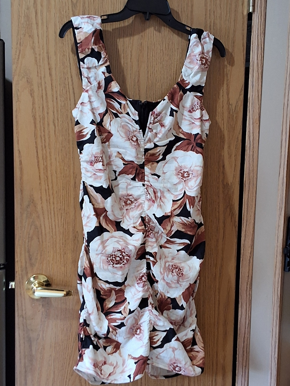 Express Stretch Linen Floral Sheath Dress Size M NWT - Picture 2 of 5